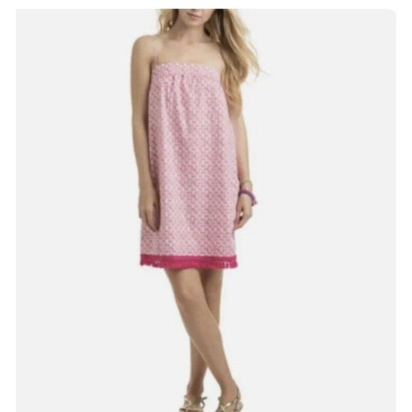 Vineyard Vines Dresses & Skirts - NWT Vineyard Vines Women's Tiny Leaves Swing Beach Dress size XS rhododenron